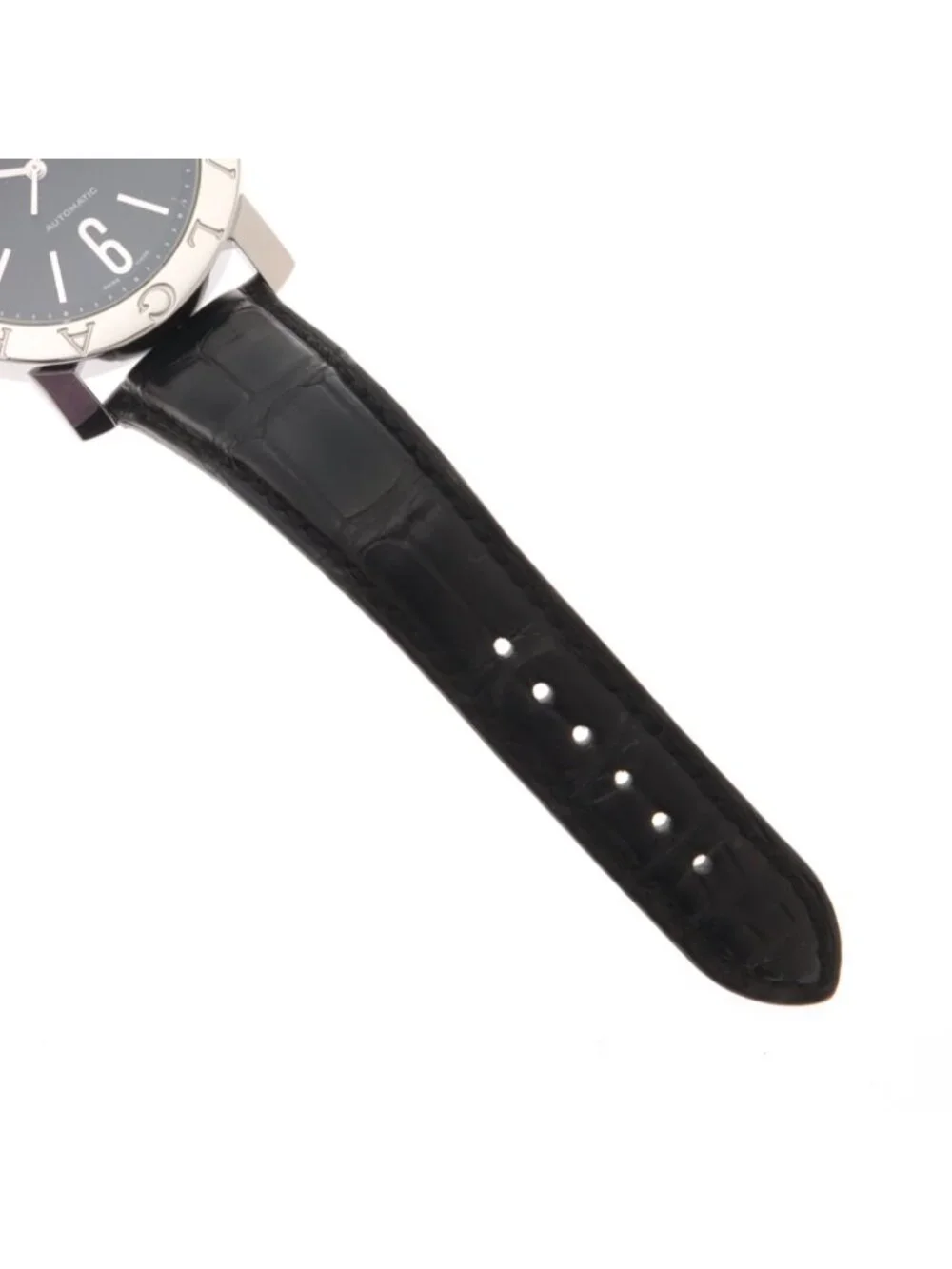 Bvlgari Auto Watch Stainless Steel Black Automatic